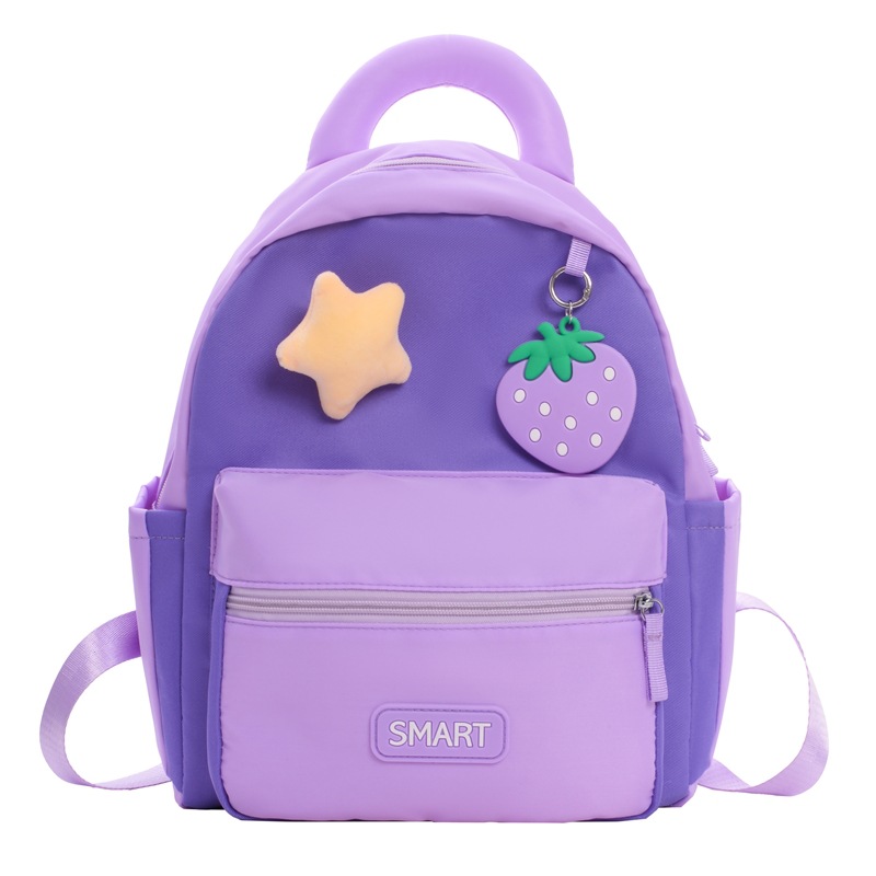 Cute jardín de infantes mochila infantil cariñosa pequeña mochila de fresas para niños y niñas nueva mochila infantil transfronteriza