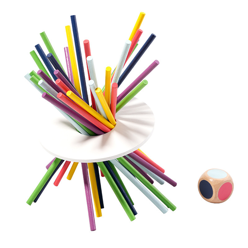 Plug stick inteligencia desarrollo color sensorial enseñanza ayudas niños bebé Montessori color sensorial madera plug-in anillo juguetes creativos