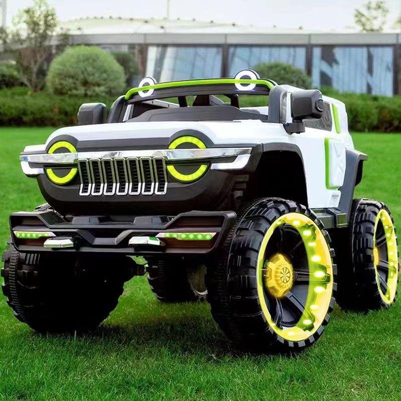 Coche Eléctrico Todoterreno para Niños con Control Remoto, Plástico, Doble Tracción, para Exteriores