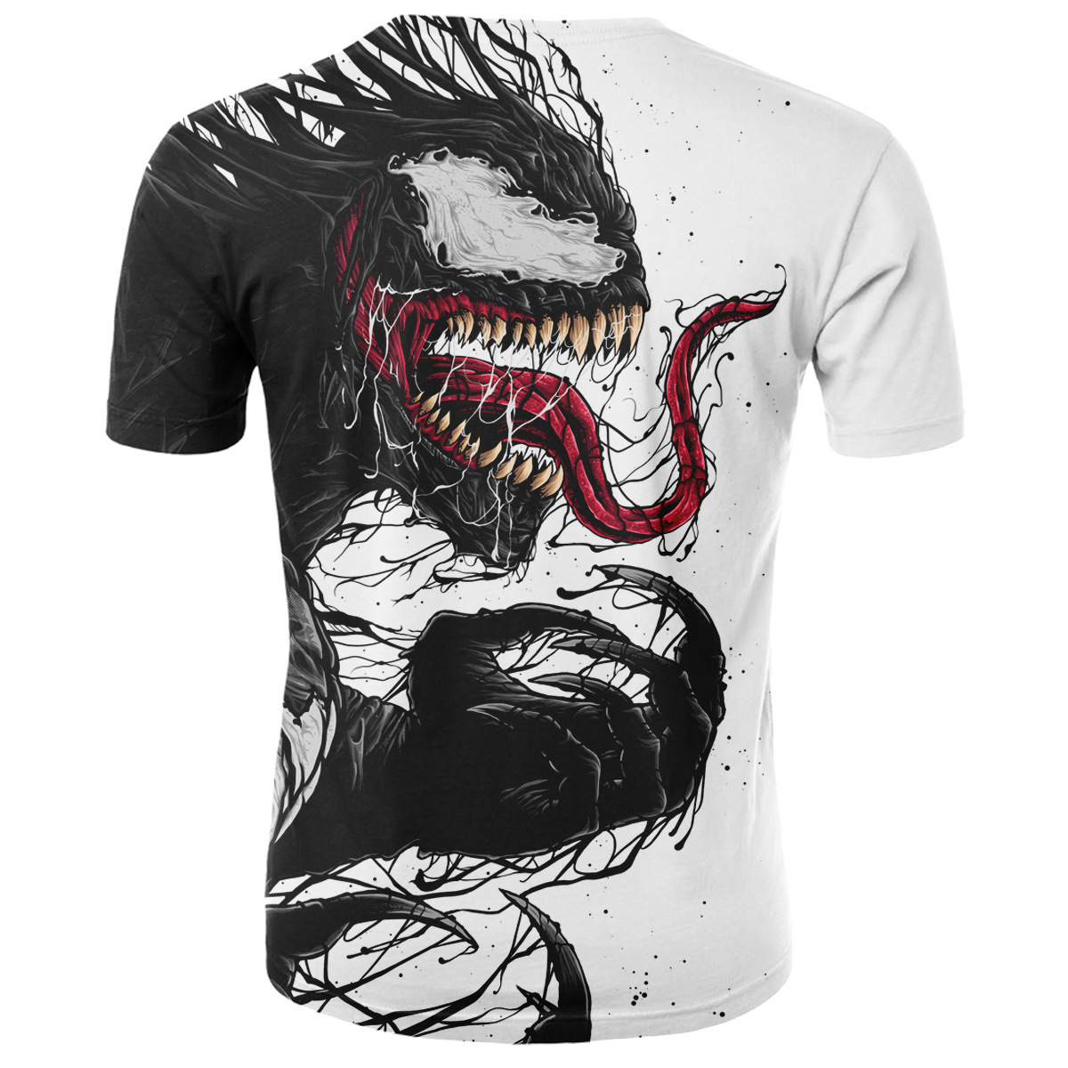 Camiseta de manga corta con estampado digital T02019