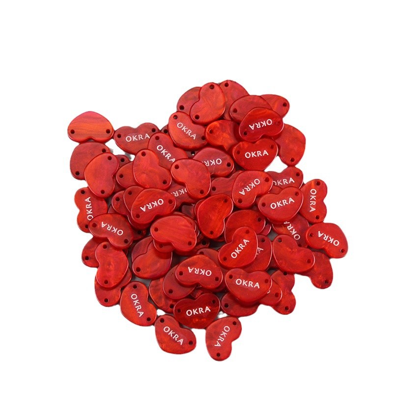 Caridad señalización resina imitación de conchas botones de color de forma irregular botones suéter camisa de punto placa pequeña