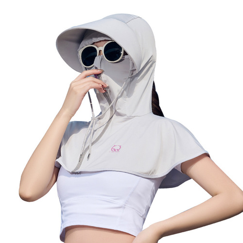Ice silk sun protection clothing for women 2023 new summer anti-UV long-sleeved ultra-thin blouse jacket cycling sun protection clothing