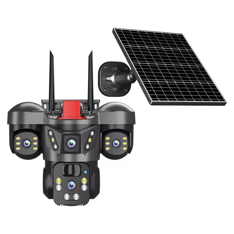 摄像头监控家用真三镜头360度高清手机远程农场果园WiFi监控