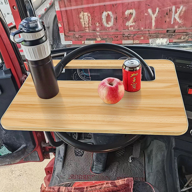Universal Steering Wheel Table for Cars and Trucks, Portable Small Table for Eating and Working, Multifunctional Dining Table and Rest Stand