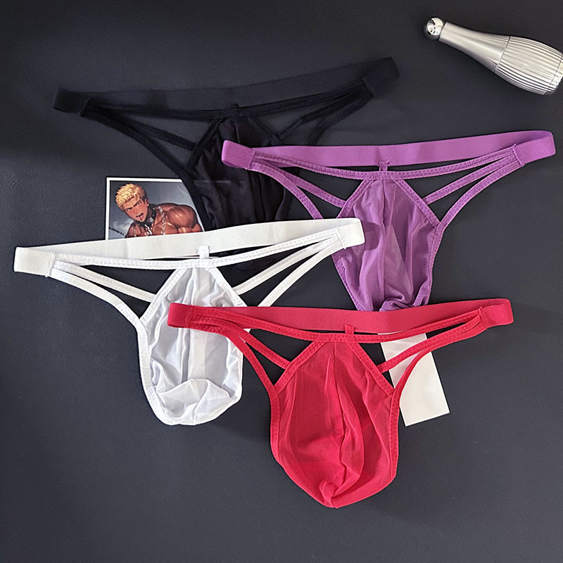 Men's Elastic Thong Transparent Sexy Mesh Underwear Breathable Cut Out Underwear 8877 Men's Elastic Thong Transparent Sexy Mesh Underwear Breathable Cut Out Underwear 8877