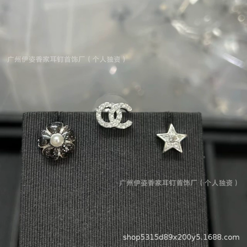 Сережки-перлы с буквами, аксессуар, стиль Chanel, высококачественный стиль, образец серебро 925