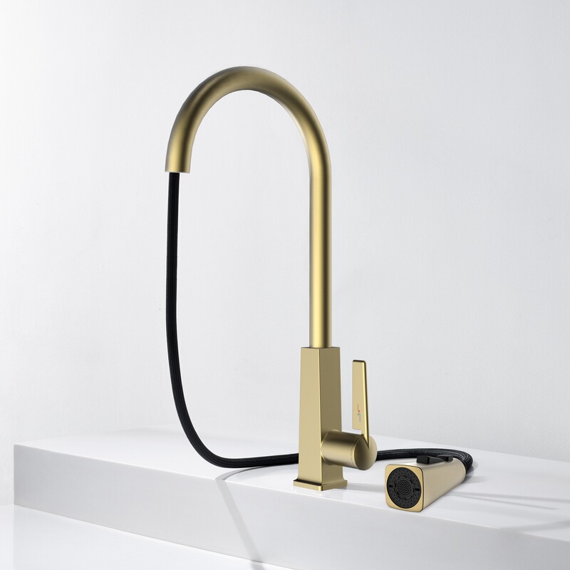 All-Copper Pull-Out Faucet Kitchen Healthy Lead-Free Sink Dishwashing Basin Kitchen Countertop Basin Cross-Border Hot Sale