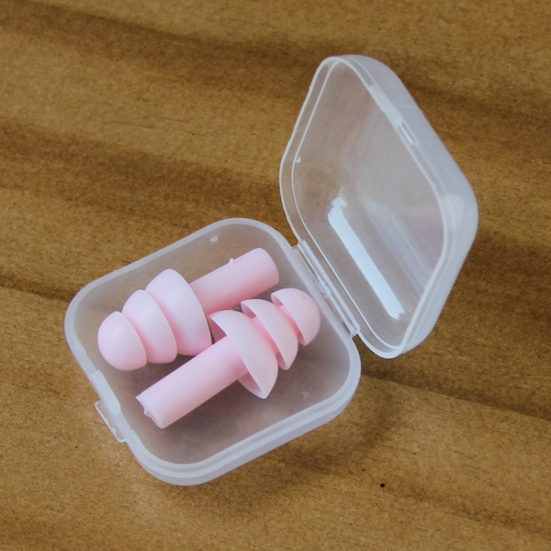 Tapones para Oídos Tipo Árbol de Navidad de Silicona para Dormir y Nadar