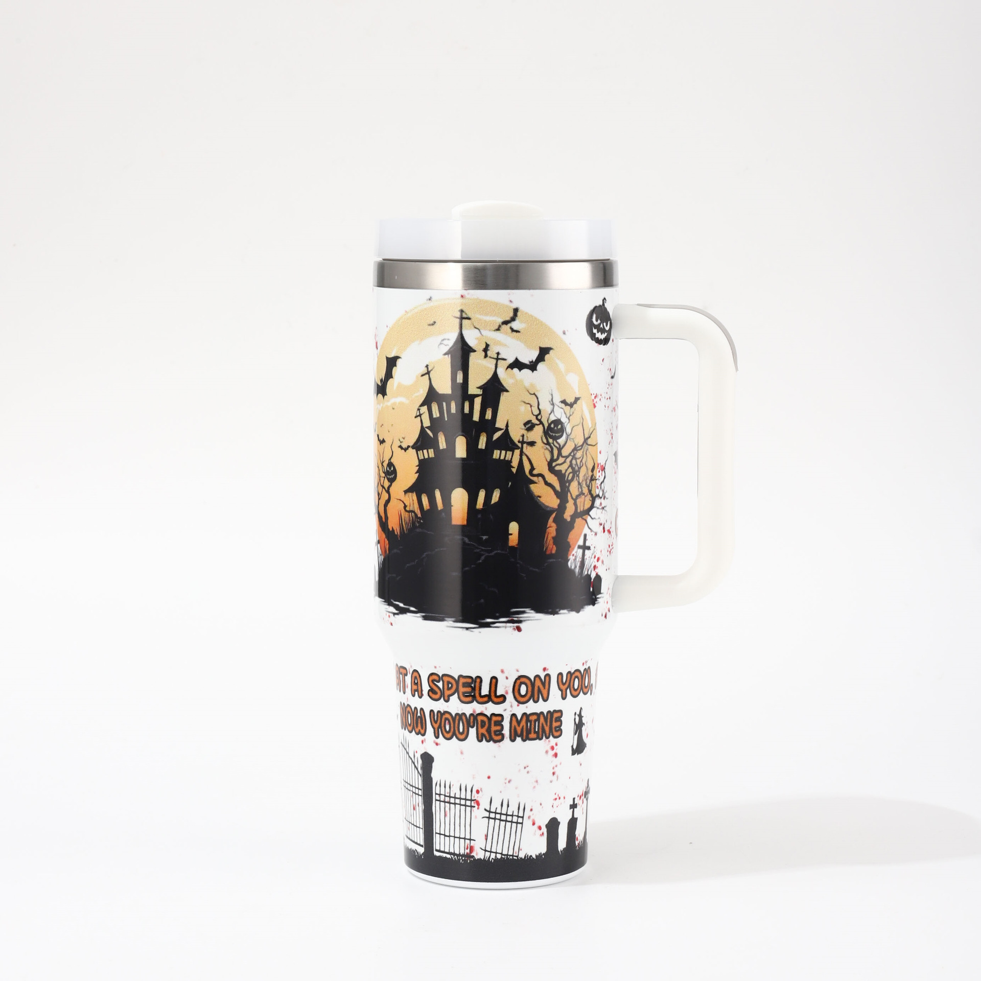 Pintura por pulverización de plástico de acero inoxidable 30oz taza de automóvil manejo de automóvil taza de aislamiento de vacío de doble capa taza de cerveza de aislamiento de frío