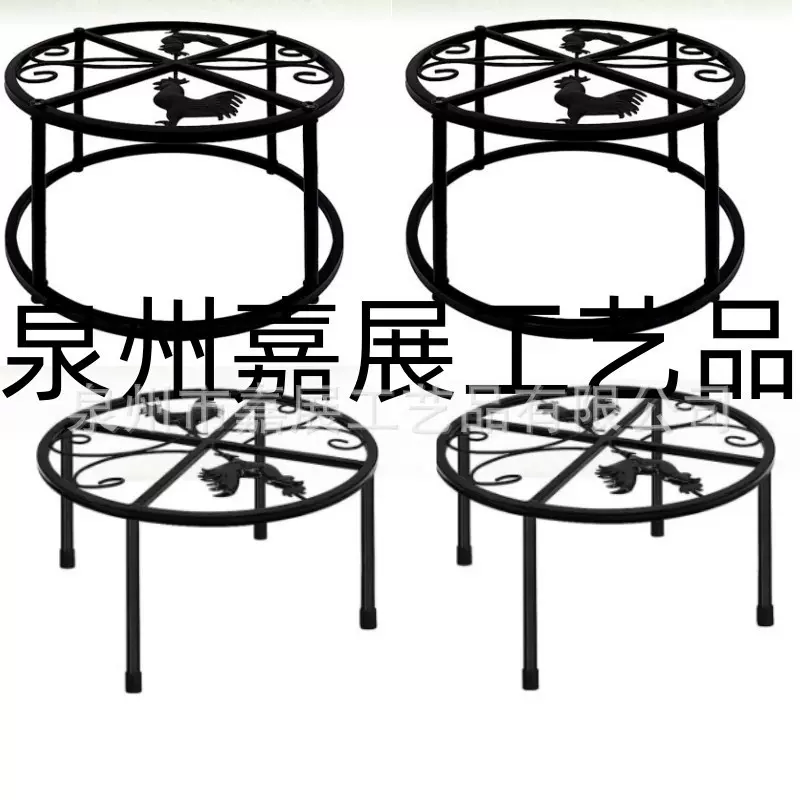 跨境铁艺金属蝴蝶花架多用途室外鸡饲料喂食架子金属托物喂鸡食架