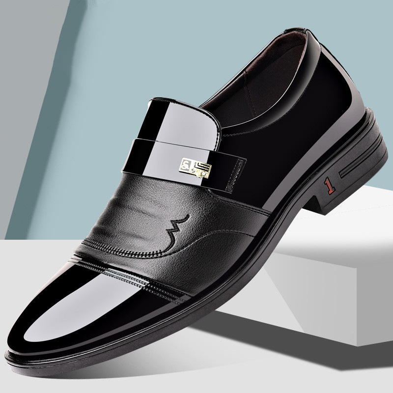 Men's Shoes 2025 New Soft-Soled Business Formal Leather Shoes Men's Korean Style Trendy Versatile British Shoes Wedding Shoes Men