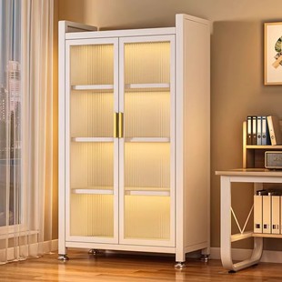 Steel Balcony Cabinet Double-Door Storage Cabinet Dust-Proof and Sun-Proof Large-Capacity Storage Cabinet Adjustable Sundry Cabinet Storage Rack