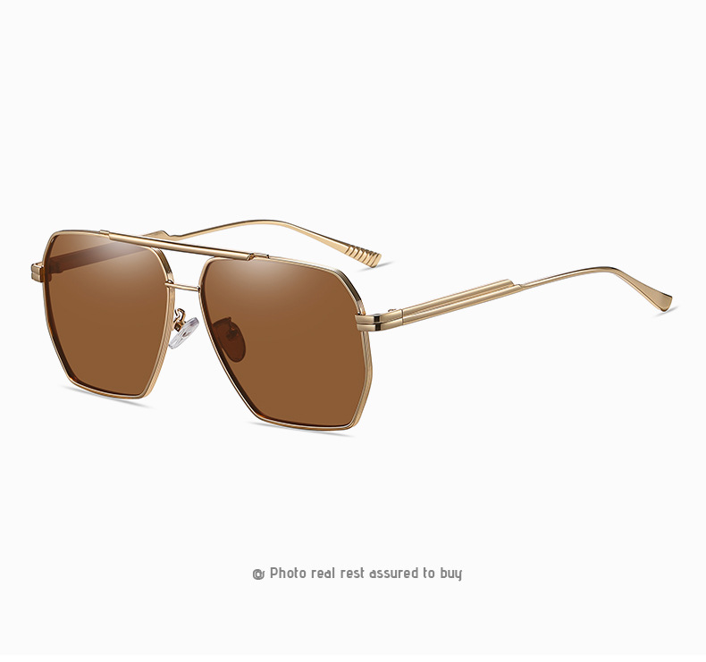 Fashion Solid Color Tac Square Full Frame Men's Sunglasses display picture 2