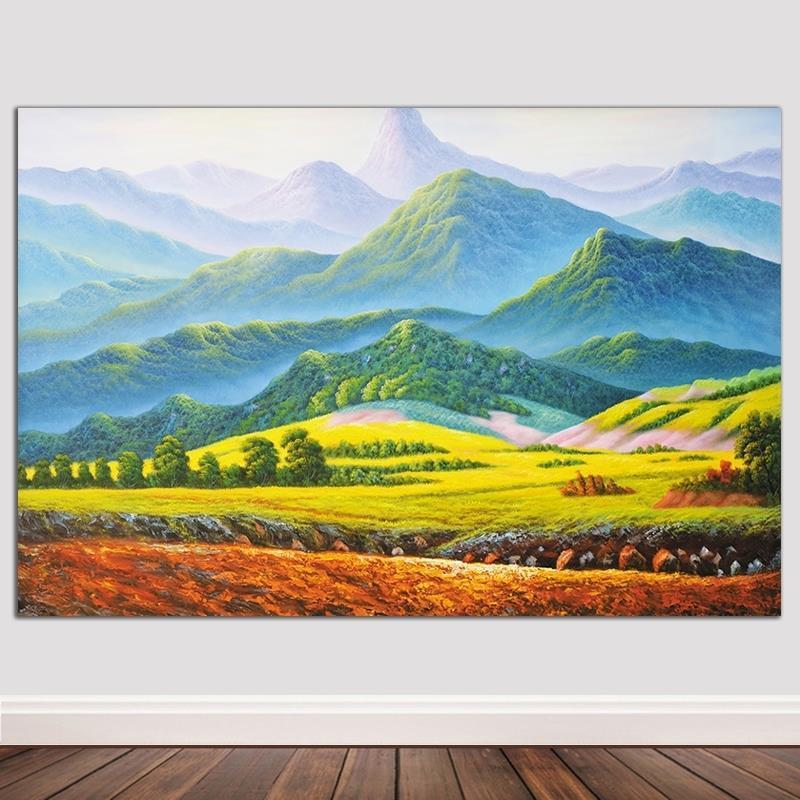 背有靠山旺宅旺业世界名画风景群山自粘巨人山办公室挂画北欧壁画
