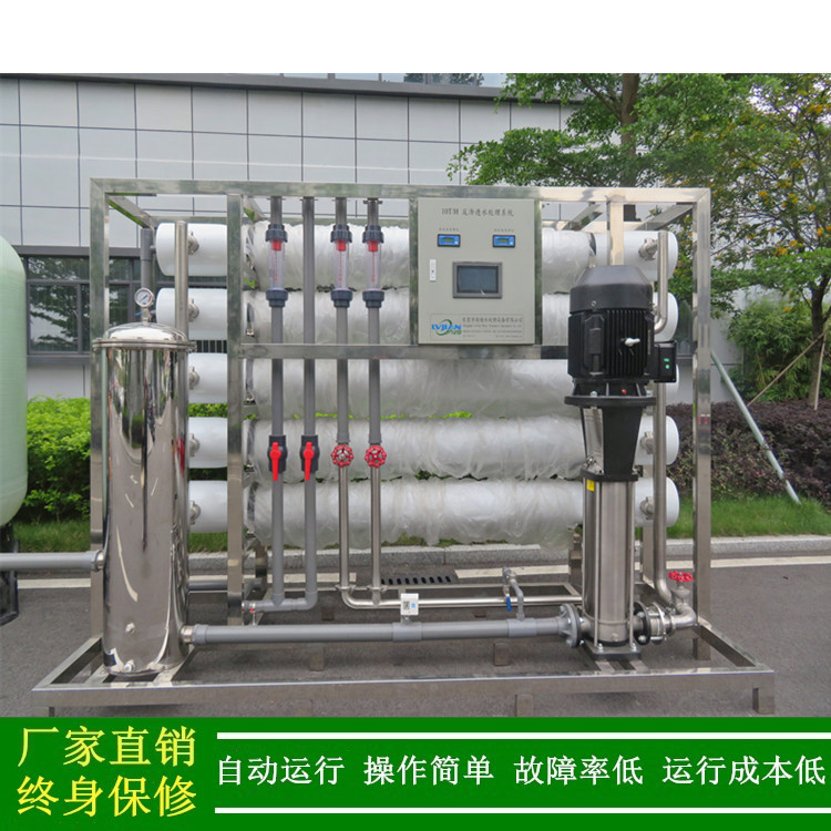 供应一级反渗透水处理设备工业纯水设备自来水净化设备每小时10吨