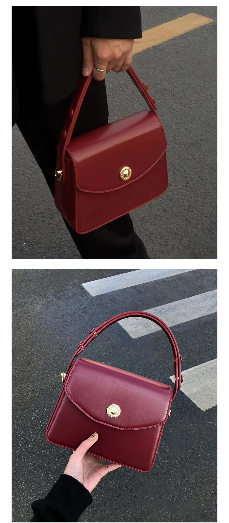 Elegant Women's Shoulder Bag Niche Design Small Square Handbag_voghion.com