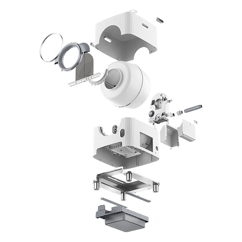 Тип LE полностью закрытый новый воздух дезодорант умный кошачий песчаный шкафь автоматический кошачий туалет APP для контроля большой емкости