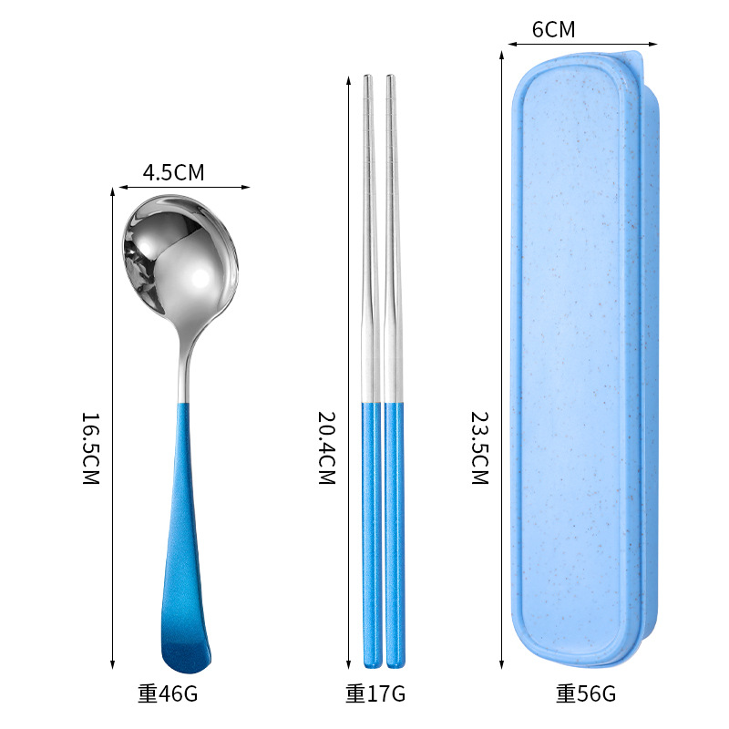 304 인터넷 연예인 스푼 2종세트 실버블루
