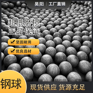 "45 # Special Wear-Resistant Steel Balls for Mines, Suitable for Ball Mills/Half-Autogenous Grinding, Hot-Rolled and Forged, High Toughness"