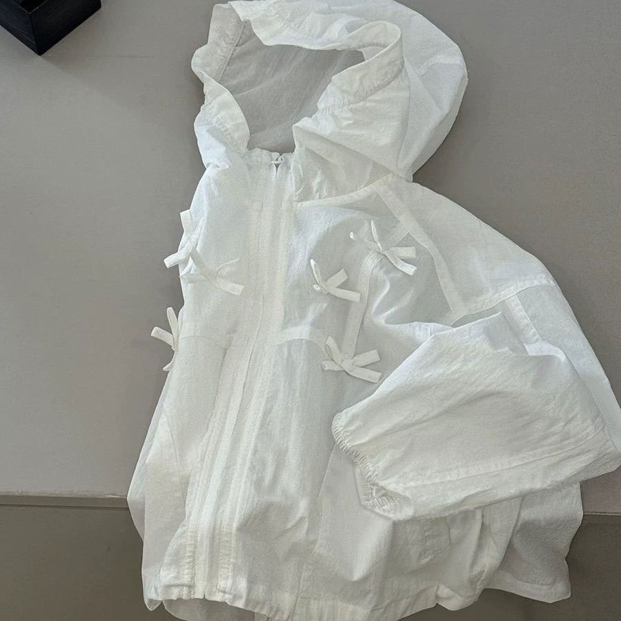 Arco delgado chaqueta de aire extranjero para niños capuzas de verano ultravioleta ropa de verano transpirable nueva ropa de protección solar de niñas