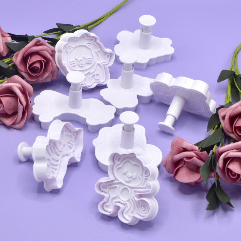 Molde creativo de plástico para decoración, simulación de galletas, herramientas de repostería DIY, set para pasteles, postres y repostería.