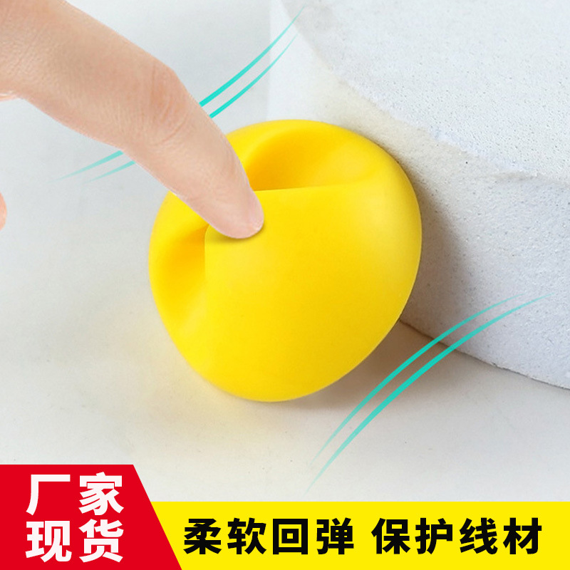 Abrazadera de cable devanadera de un solo orificio cable de carga directa de fábrica cable de datos Cable de ratón Cable de escritorio organizador de cable