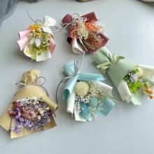 黄金球毕业季兔尾车载迷你小永生花束ins网红活动节日礼物圣诞节