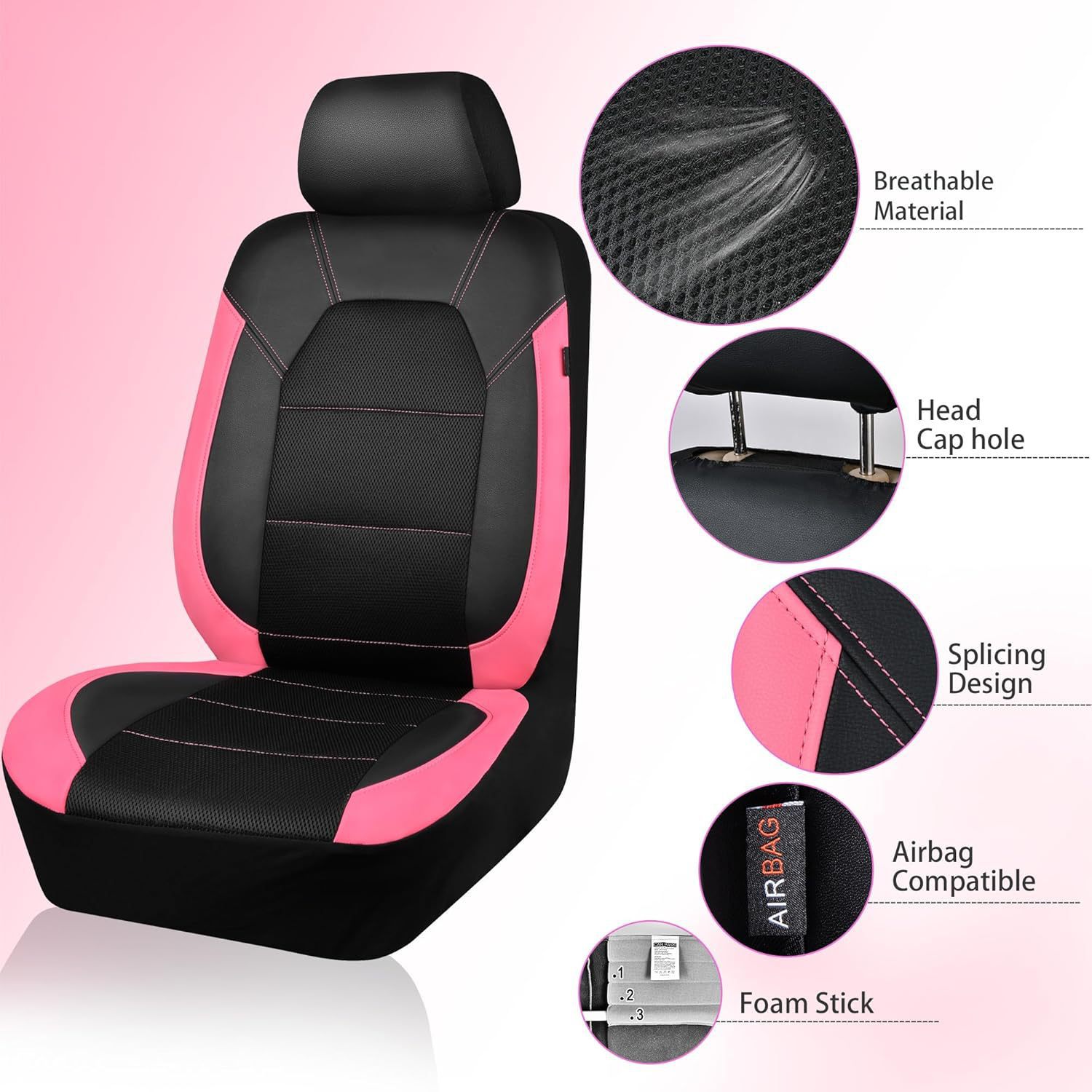 Cross-border foreign trade car seat covers made of sandwich composite leather are exported to Europe, America, the Middle East, Russia, and Mexico