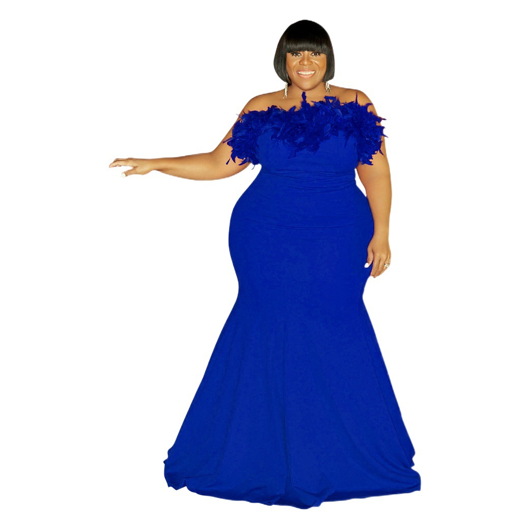 N7781 vestido superior de tubo europeo y americano 2023 primavera sexy fuera del hombro elegante vestido antideslizante SLIM-Fit de mujer