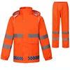 Fluorescence raincoat, split set for adults, trousers, wholesale