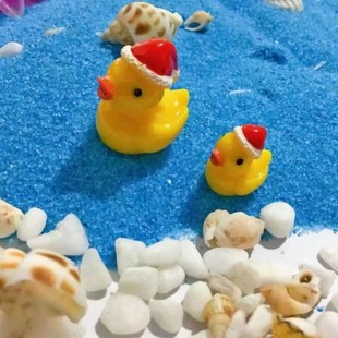 New Christmas three-dimensional duck diy headdress hair accessories material package small ornaments resin accessories