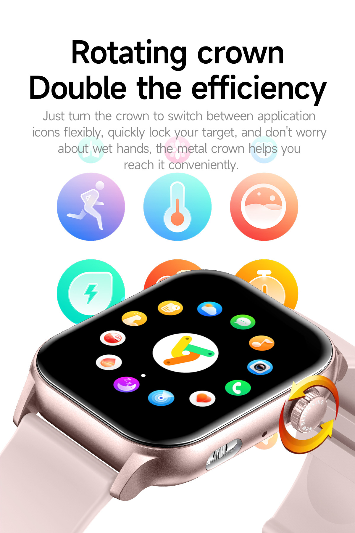 Smartwatch kr86 amoled hd com bluetooth chamadas e leitor música_voghion.com
