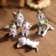Cute Cheesy Cat Sweet Private Cat Doll Small Hand-made Model Healing Doll Cake Decorations Ornaments