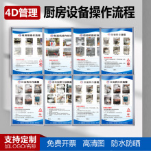 廚房設備作流程標准和面機壓面機攪拌機電餅鐺烤箱蒸櫃消毒4D廚房