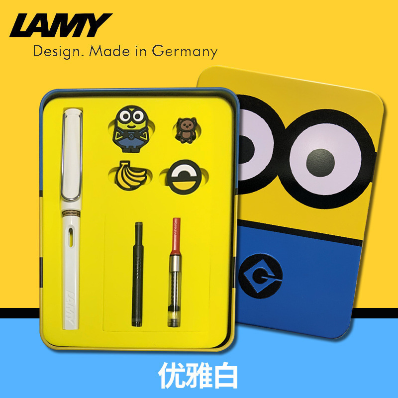 德国正品LAMY凌美钢笔小黄人礼盒套装小学生练字礼品笔免费刻字|undefined