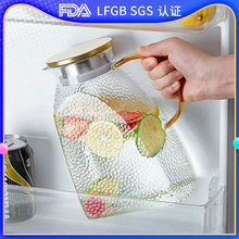 冰箱冷水壶夏季家用耐高温大容量凉水壶花茶壶高硼硅泡茶壶杯