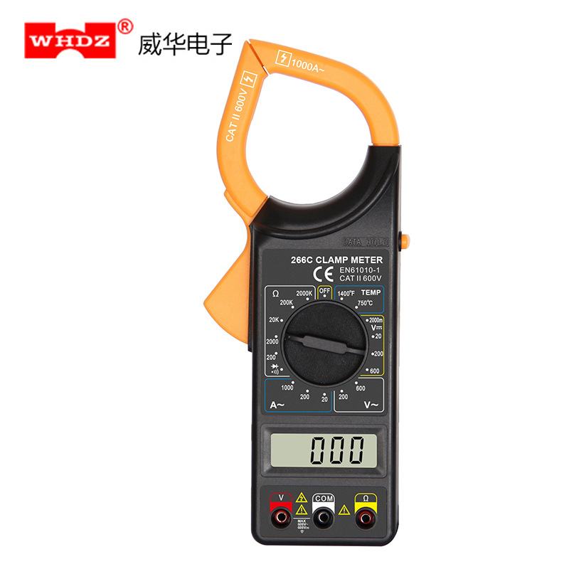 钳形电流表 266C 钳形表 符合CE/GS 测量温度 大电流表