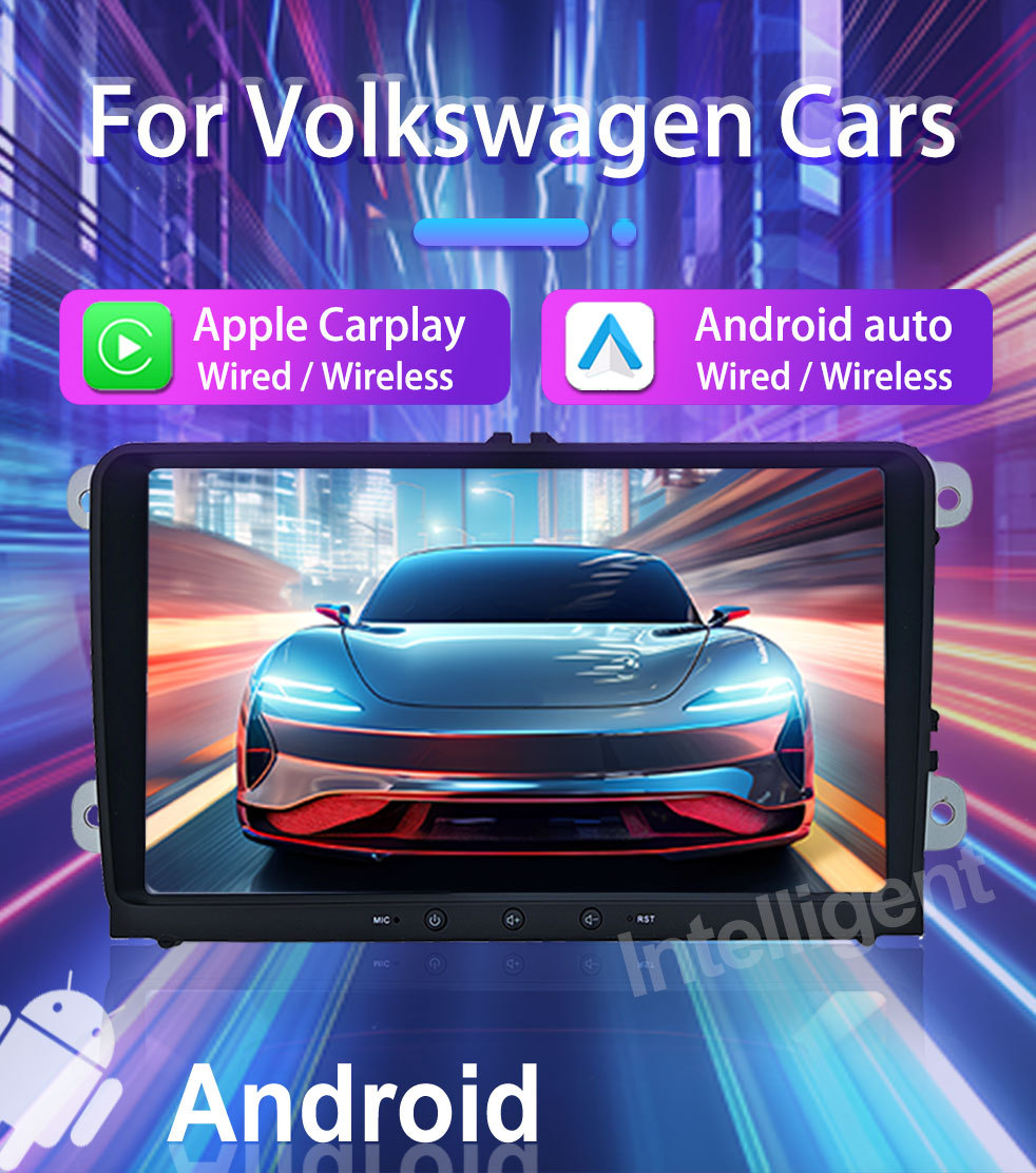 9inch Volkswagen Dedicated Car Navigator Gps Bluetooth Large Screen Reversing Image Wireless Carplay Smart Car Machine