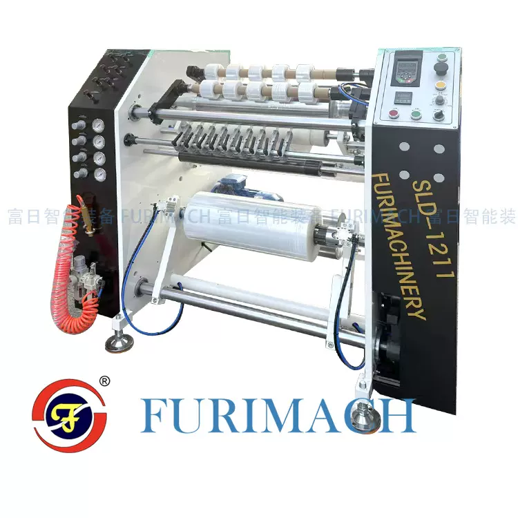 全自动缠绕膜分条机 缠绕膜高速分切机 拉伸膜分切机 SLD-1211