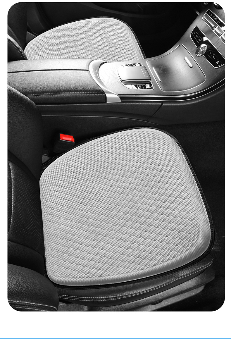 Summer Car Seat Cushion, Universal for All Seasons, Single-Piece Driver's Seat Cushion, Back Cushion, Cold Gel Cushion, Breathable Ice Silk Seat Cushion