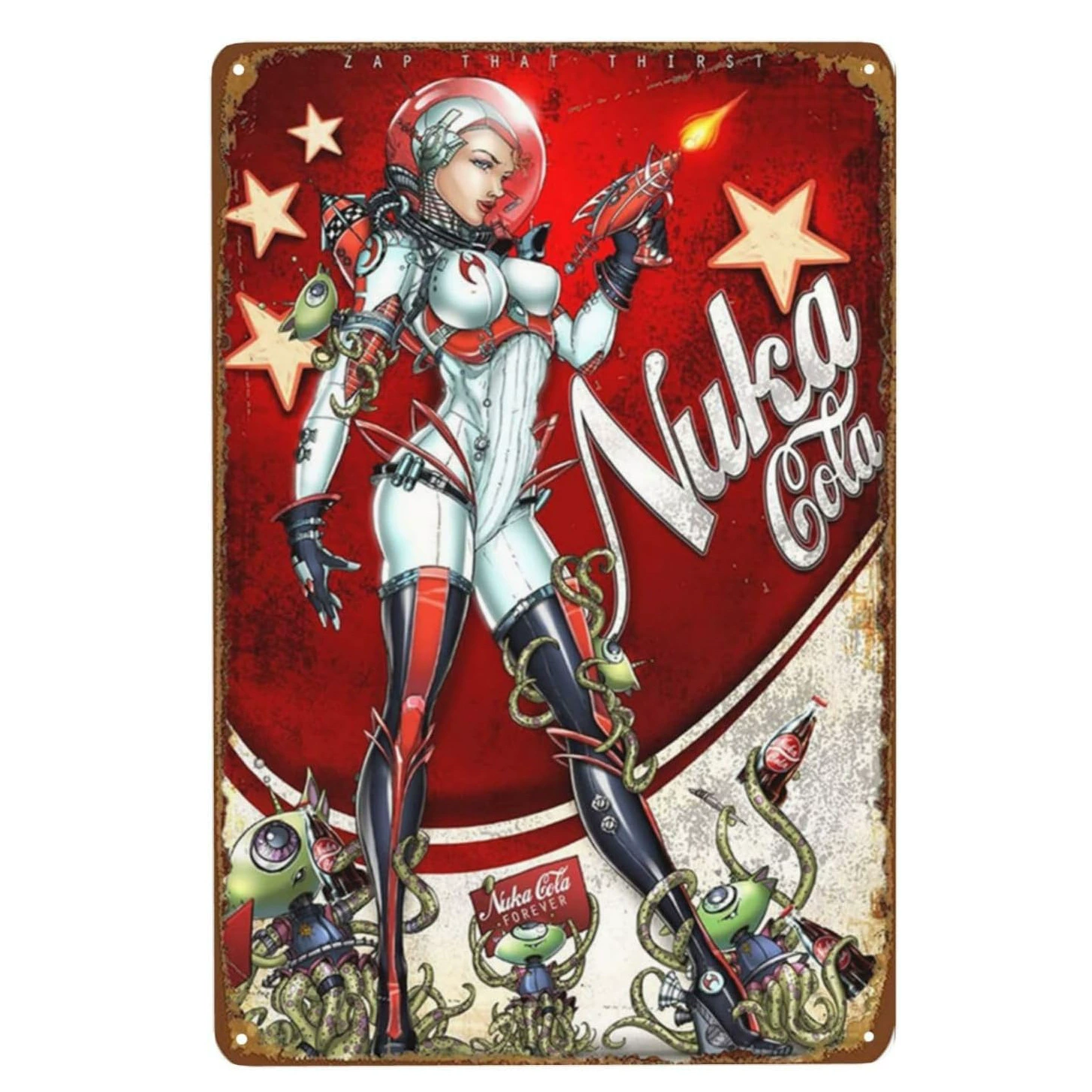 Retro NUKA-CoLA ядерная Coca-Cola Tiechi классическая обстановка Fallout ностальгический постер