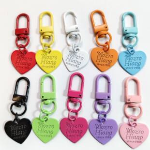 Pendant, keychain with accessories heart-shaped heart shaped, accessories, English, DIY