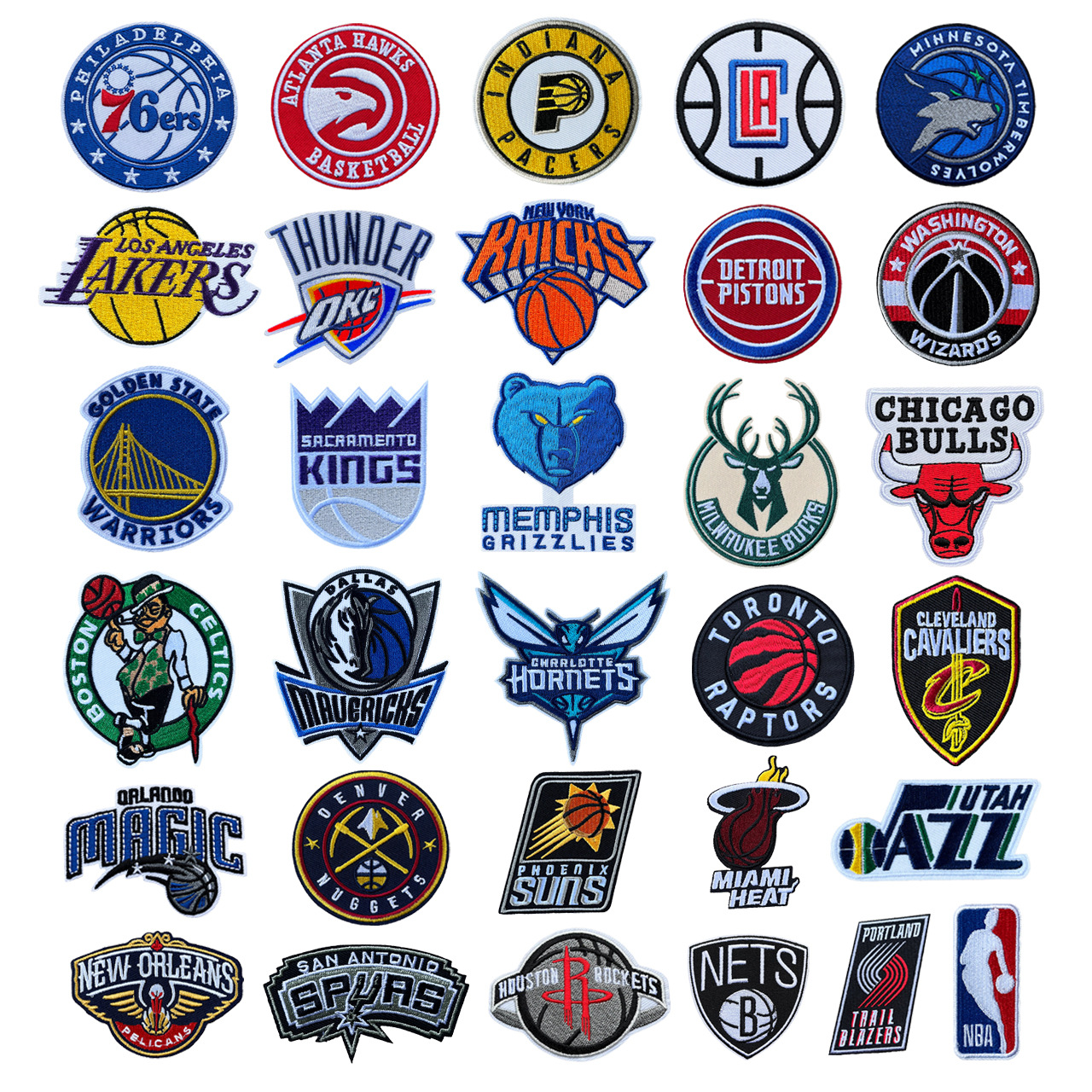 可定制NBA篮球洛杉矶湖人刺绣队徽服装补丁装饰布贴满绣魔术贴