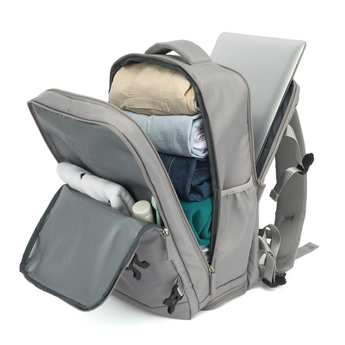 Simple travel cross-border men and women lightweight large-capacity shoes warehouse backpack business travel computer multifunctional backpack