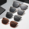 Fashionable sunglasses suitable for men and women, metal trend glasses, street sun protection cream, European style, UF-protection