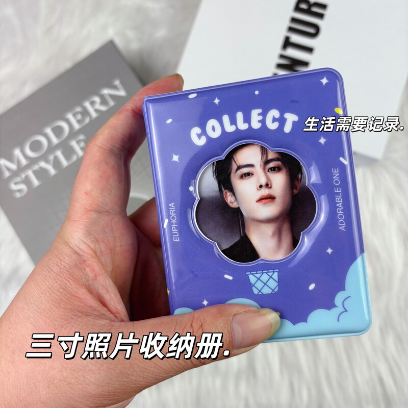 Xiaohongshu 人気の 3inch ポラロイドフォトアルバム収納ブックミニかわいいインスタイルフォトカード収納ブック花柄中空|undefined
