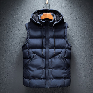 Down Cotton Vest Men's 2024 New Autumn and Winter Coat Vest Waistcoat Waistcoat Waistcoat Waistcoat Fat Thickened plus size Vest