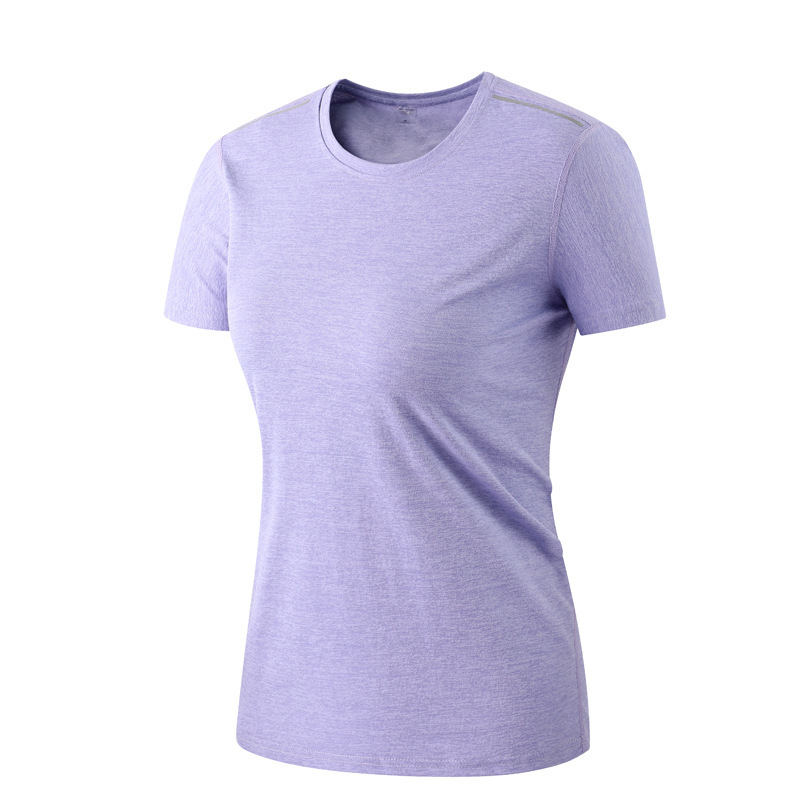 Al aire libre caminata rápida ropa de secado camiseta deportiva casual camiseta elástica de manga corta camiseta de maratón impresión camiseta