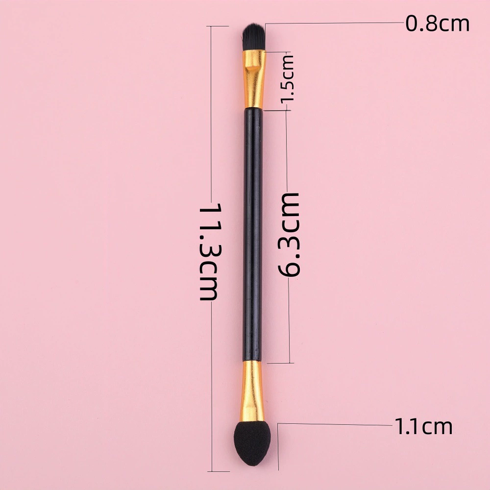 Makeup Brush Set, 11-Piece Multi-Tool Kit, aluminum ferrule, assorted eye & lip tips