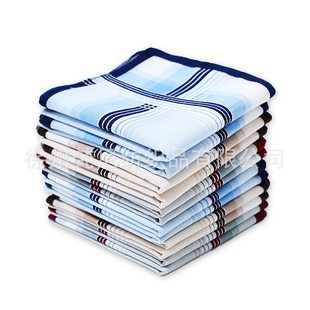 European and American Amazon Best-Selling 40cm Cotton Men's Business Handkerchief Classic Satin Handkerchief Pocket Towel Hand Towel